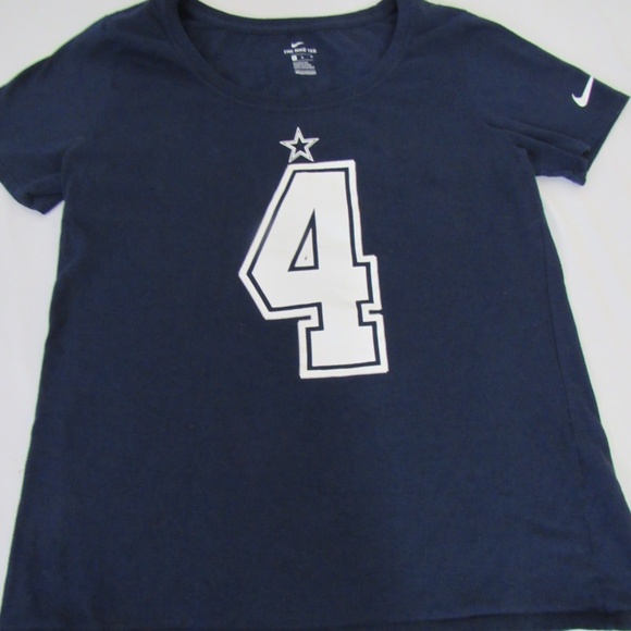 NFL Dallas Cowboys Dak Prescott Women's Short Sleeve Crew-Neck T-Shir - Picture 10 of 10